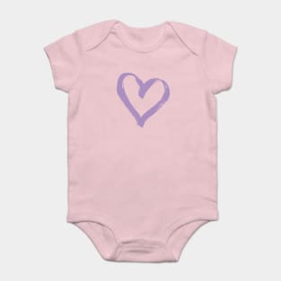 Purple Heart | Mothers day gift | Cute Heart Shirt Baby Bodysuit